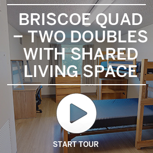 initial image of briscoe room tour of two doubles with a shared living space and bathroom