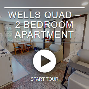 View virtual tour of Wells two bedroom apartment in full screen